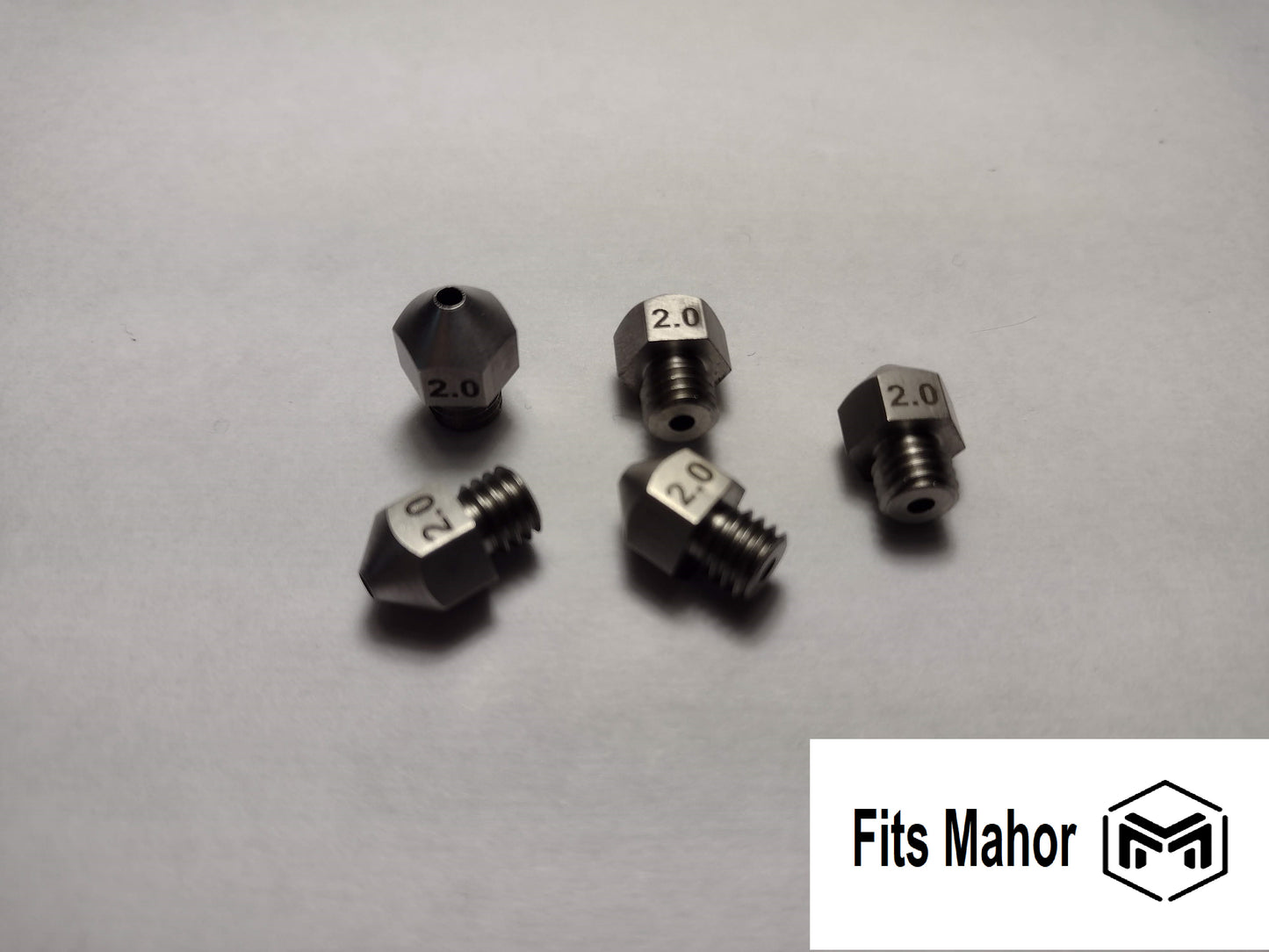 (multi-pack) 2.0 mm Stainless Steel Nozzle 3D Printer