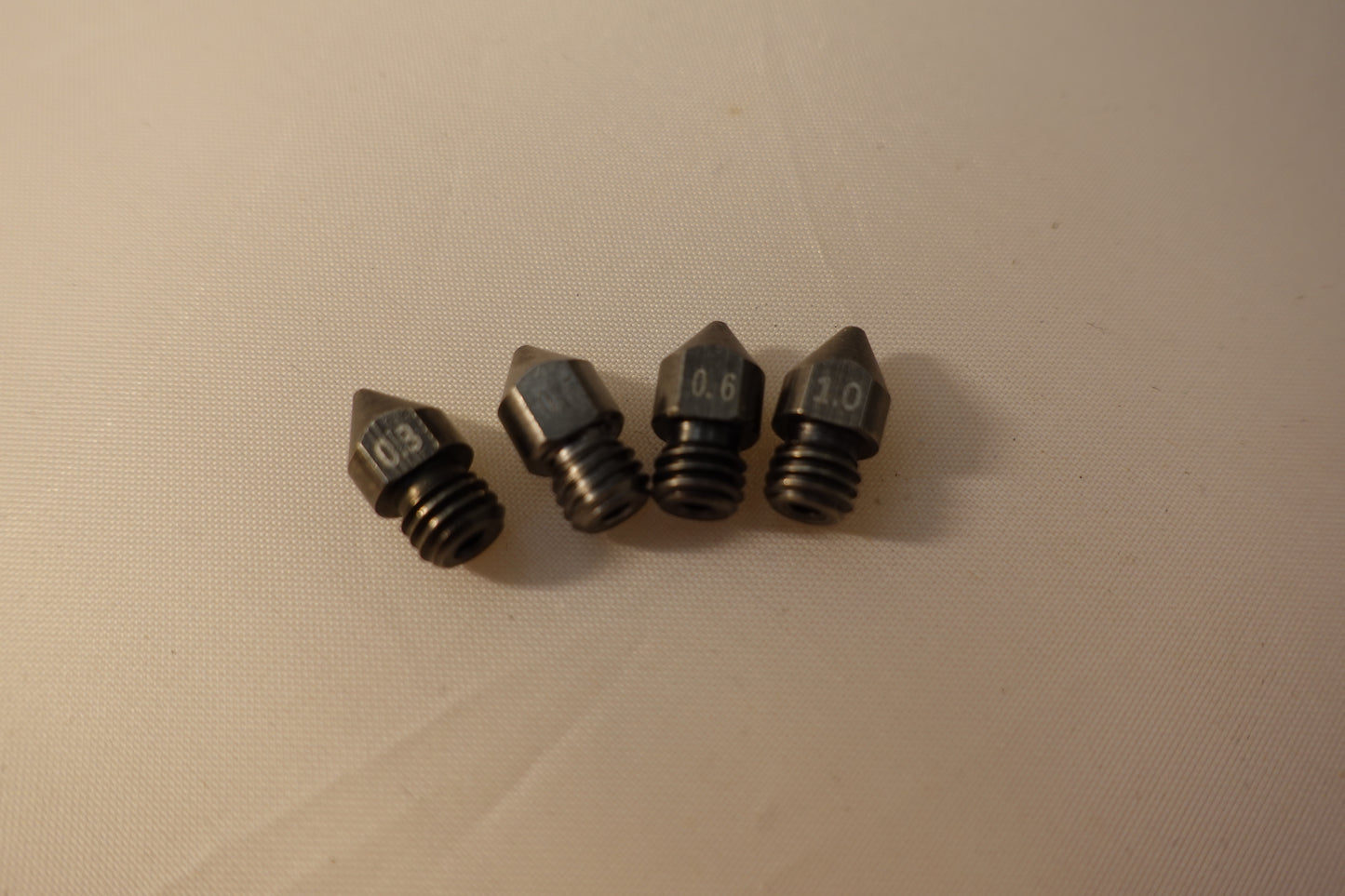 Steel 3D printer nozzles
