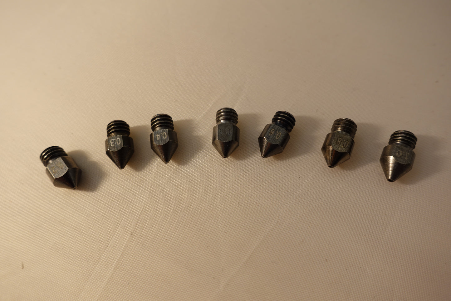 Steel 3D printer nozzles